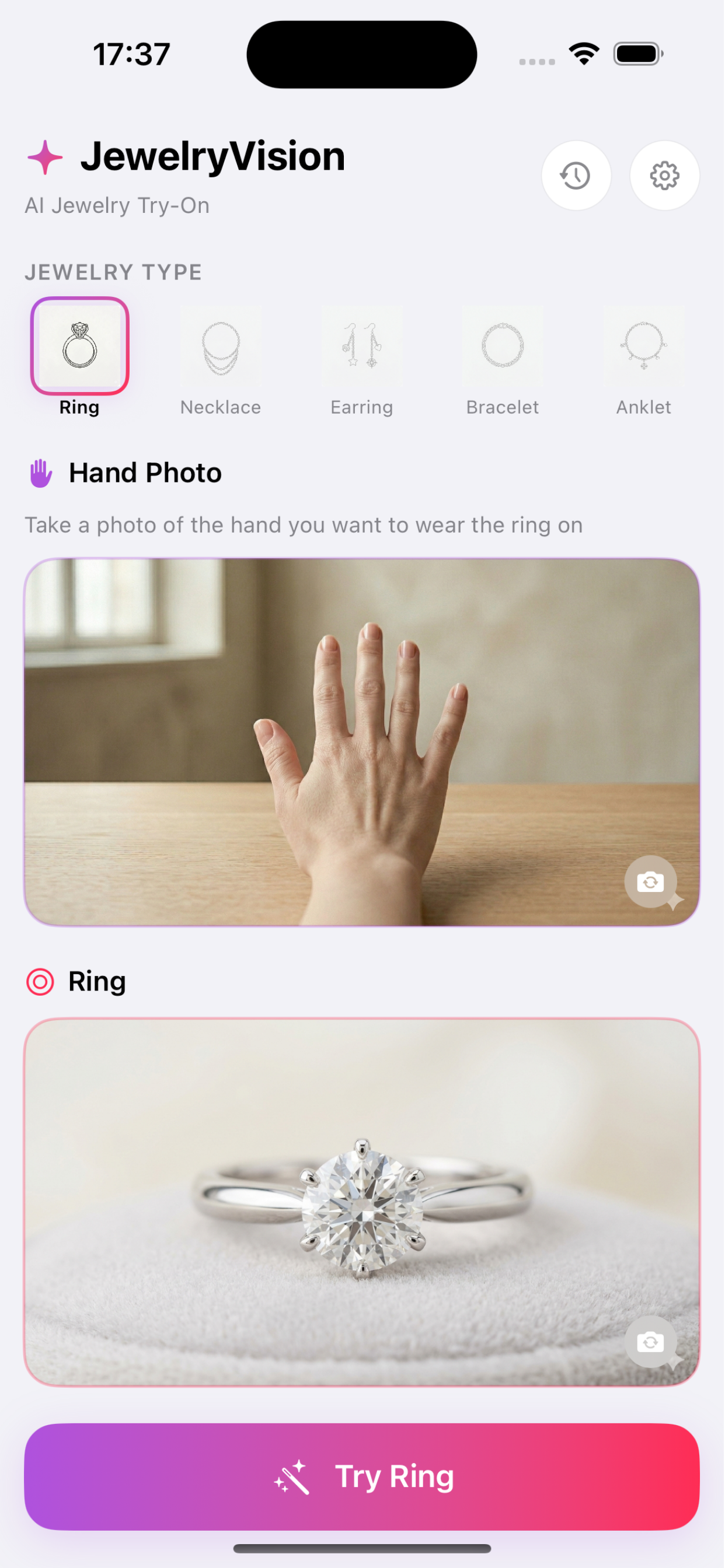 Step 1: Upload your photo for AI virtual jewelry try-on